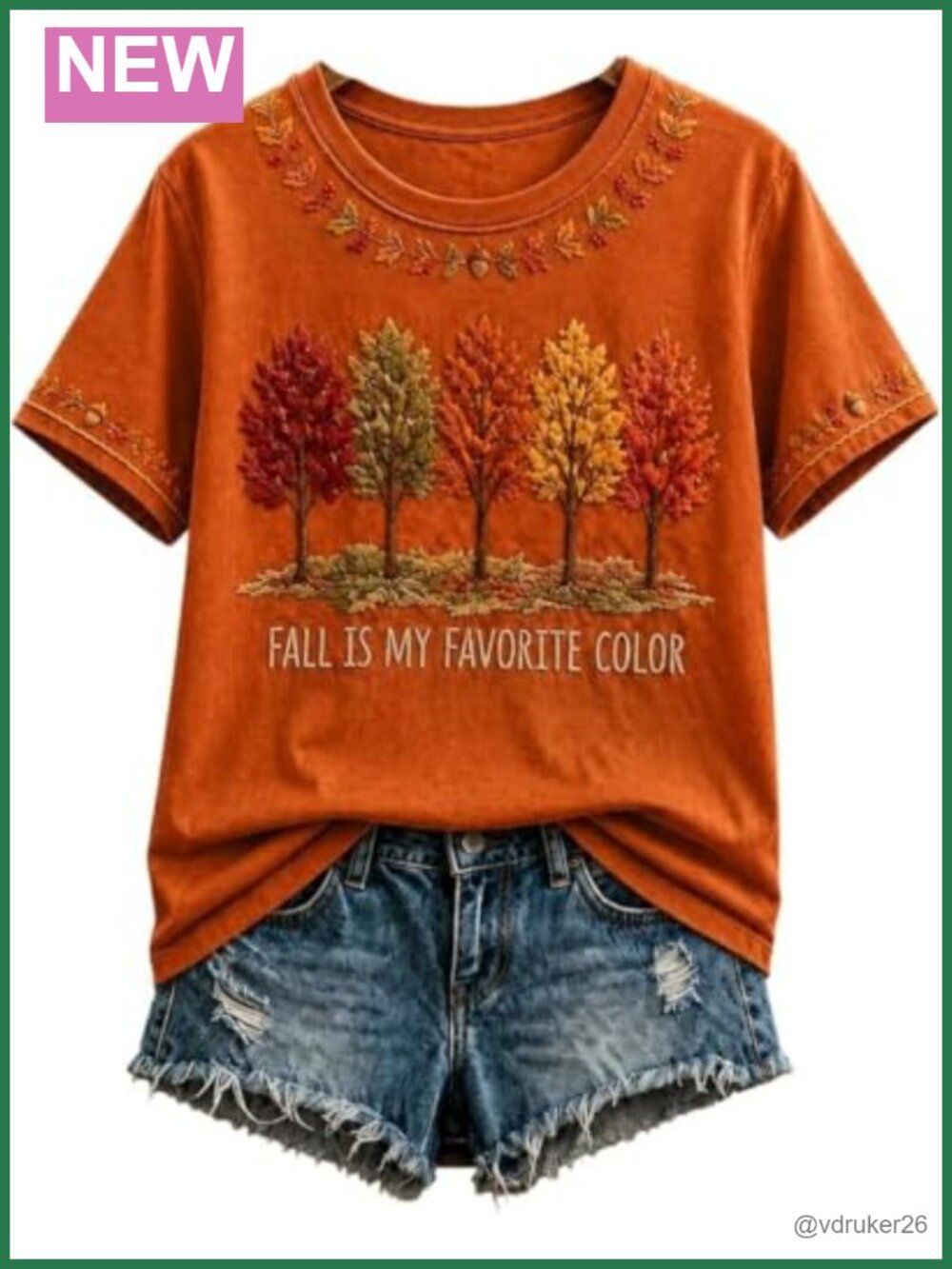 Vintage Fall Thanksgiving Christian Faith T-Shirt Crew Neck